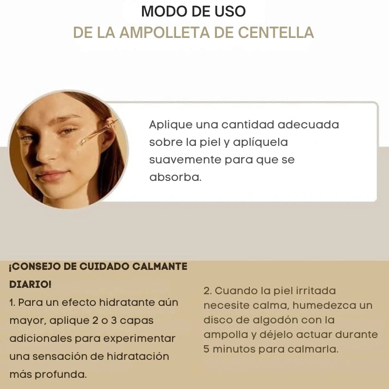 Serum Centella de Madagascar - alivia la piel sensible y propensa al acné