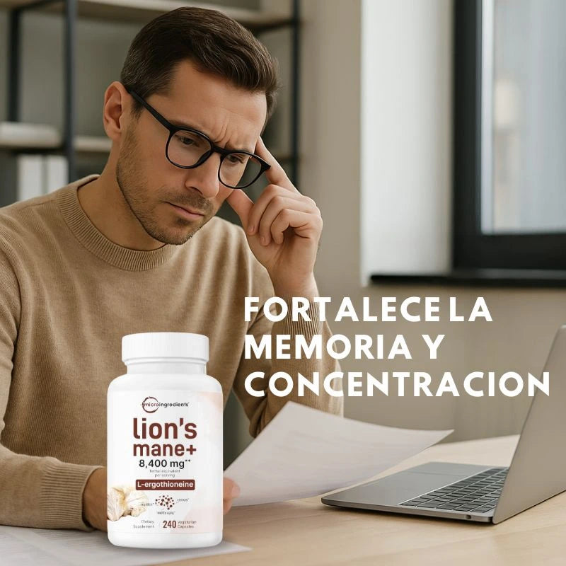 MELENA DE LEÓN CON L-ERGOTIONEÍNA-SALUD CEREBRAL E INMUNOLOGICA
