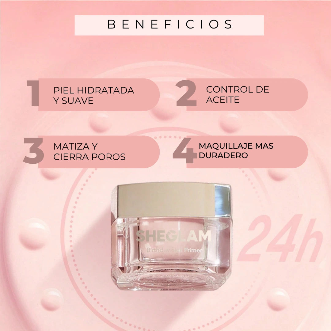 Prebase Mate SHEGLAM Maquillaje Todo el Día